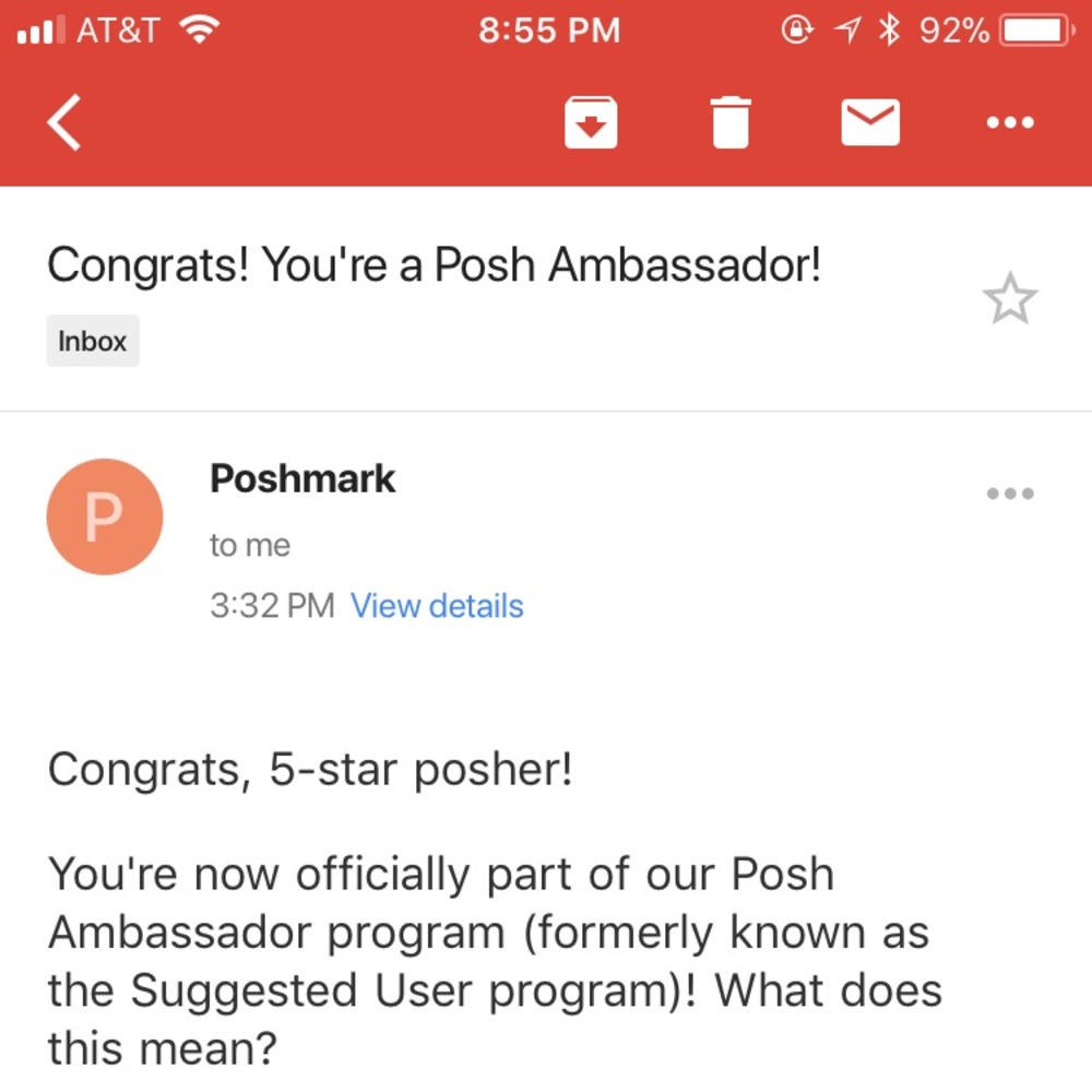 Officially a Posh Ambassador! 🤗